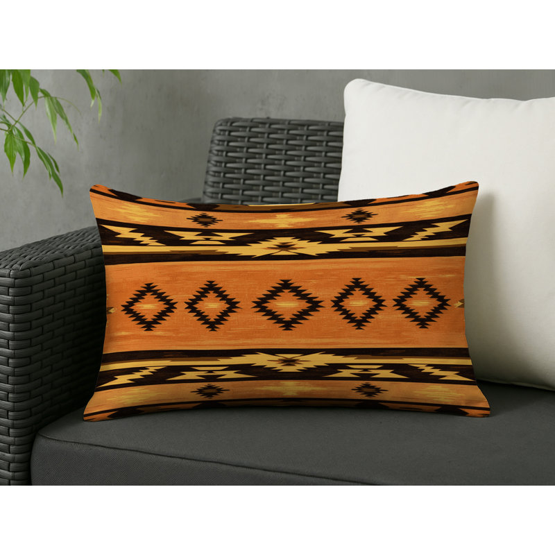 Nomad’S Trail Indoor And Outdoor Throw Pillow, Rectangle 14"H x 20"W
