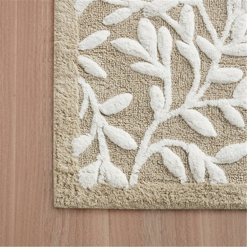 Tapis de bain en coton touffeté, tapis d'intérieur, Rectangle 1 pi 9 po x 2 pi 10 po
