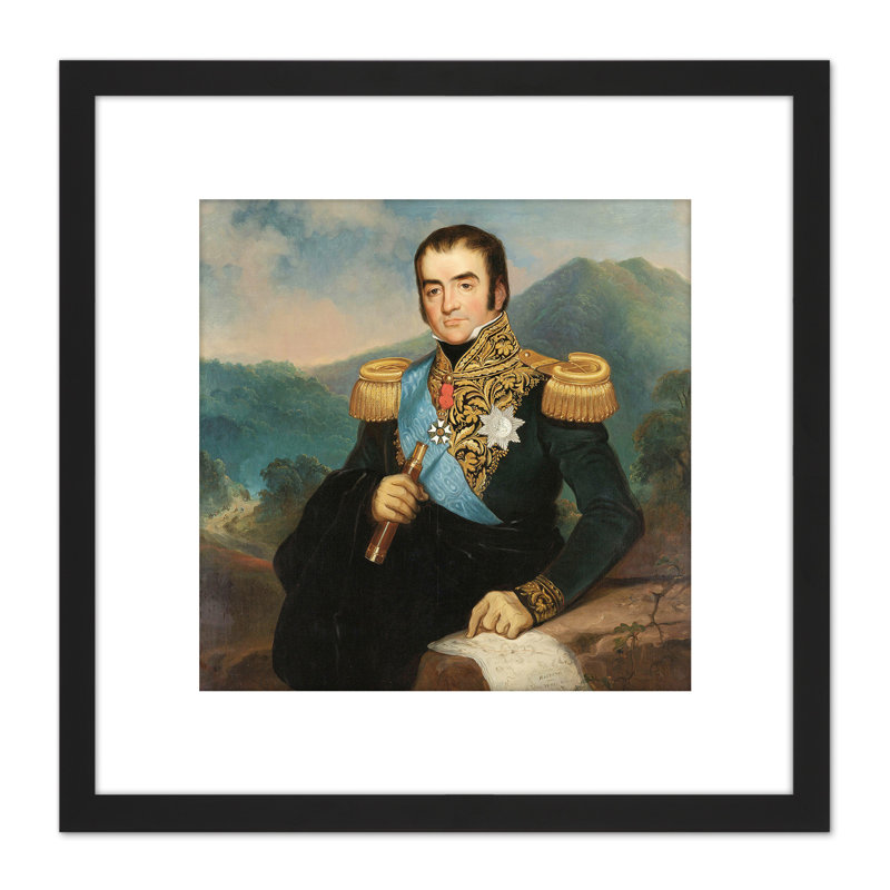 Saleh Posthumous Portrait Herman Willem Daendels - Single Picture Frame Painting
