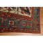 Tapis rouge en laine noué à la main de conception unique 1900S 11 pi 2 po x 13 pi 4 po 1900S