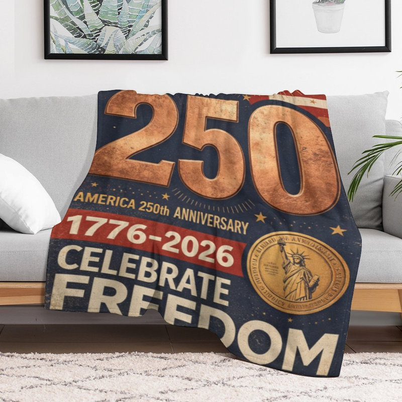 Jeté en flanelle America Luxury, 40 po x 50 po