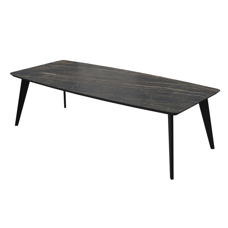 MODENA Metal Base Dining Table, 47" W x 102" L