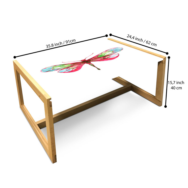Ihab Sled Coffee Table, 40cm H x 91cm W x 62cm D