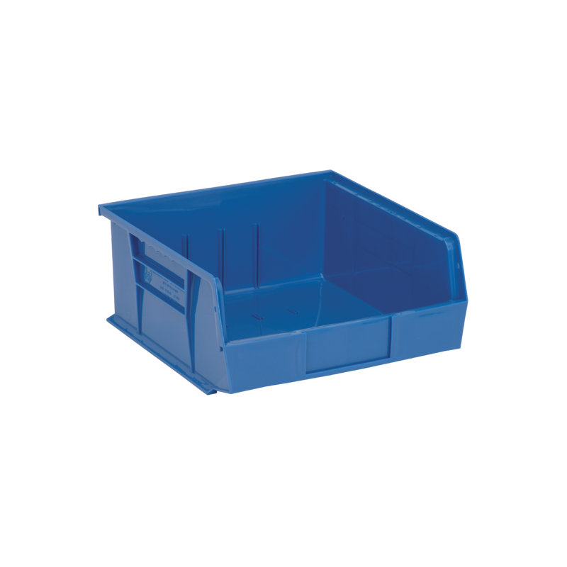 QUS235BL - Ensemble de 6 bacs de rangement ultra empilables et suspendus L 11 po x l 11 po x H 5 po, Blue