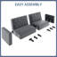 2-Seater Sofa Bed Aidden With Adjustable Backrest-1386847696