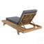 Ensemble de méridienne en bois d'acacia, conception peu encombrante pour une détente extérieure moderne-803920201