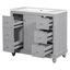 Meuble-lavabo simple 36,01 po avec plateau Gavrich