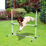 Ensemble d'exercice pour chien avec barre de saut réglable