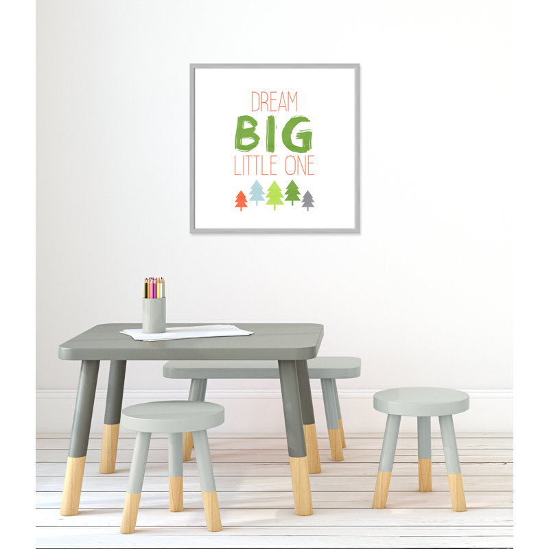 Dino Brave 2, art encadré, 26.5" H x 26.5" W x 1.18" D, Encadré de boîte argent