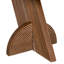 Table de bout abstraite en bois massif