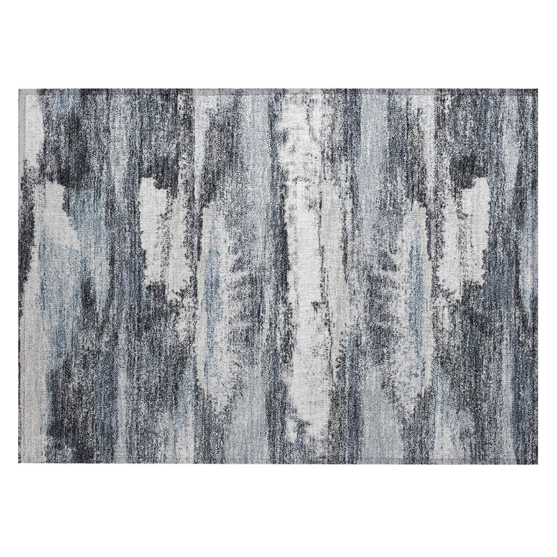 Aleighna Area Rug with Non-Slip Backing, Rectangle 1'8" x 2'6"