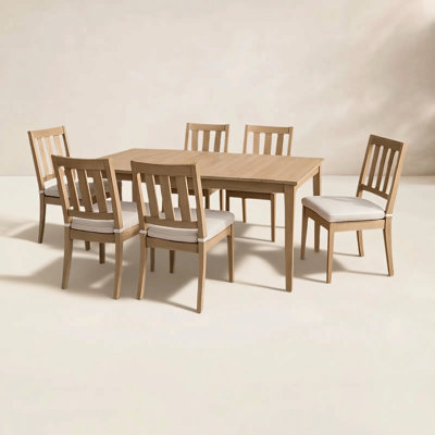 Samya 43" Teak Patio Dining Set