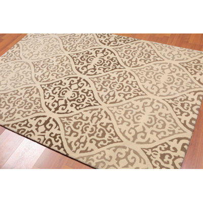 Spencerville Wool Damask Indoor Rug