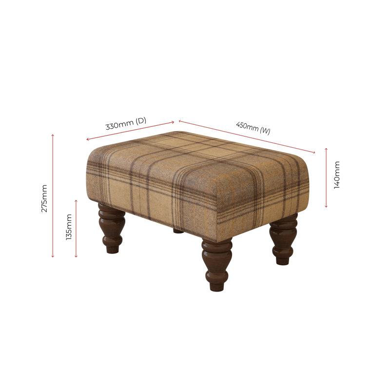 Manufactured Wood Accent Stool, Mahogany