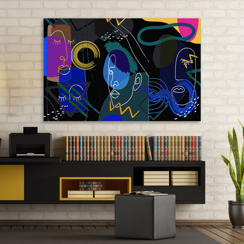 " Boho Expressions 535 " Painting Print, 16" H x 24" W x 1.5" D