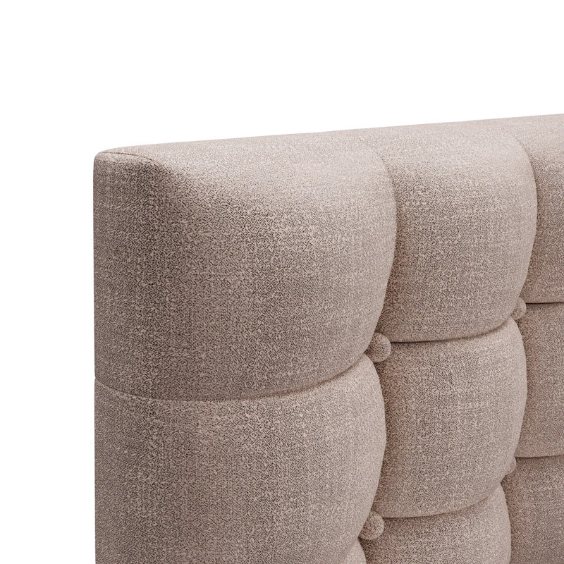 Boxspring Bed Persee with Topper, Beige, 160 x 220cm