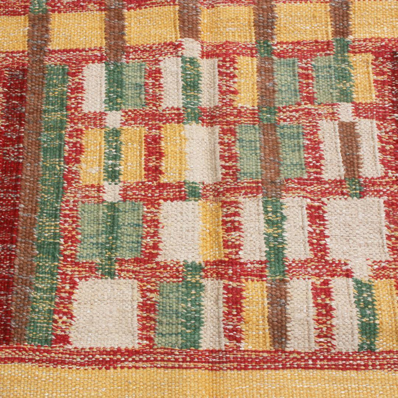Hand Knotted Wool Geometric Area Rug, Rectangle 13' x 19'