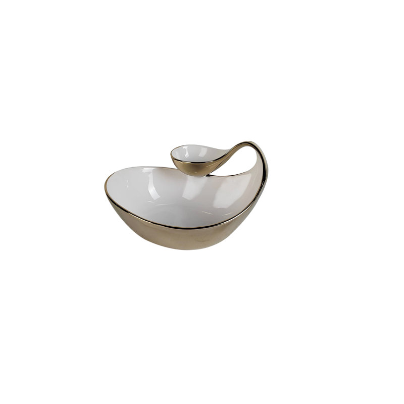 Everly Quinn Bita Ceramic Condiment Server
