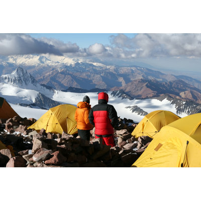 Aconcagua Camping - Photographie sur toile tendue