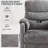 34" Chenille Power Recliner Chair with Side Support Stand, Side Pockets, Stepless Remote Control, Small Space Electric Recliner, 350 lb Capacity-2066120464