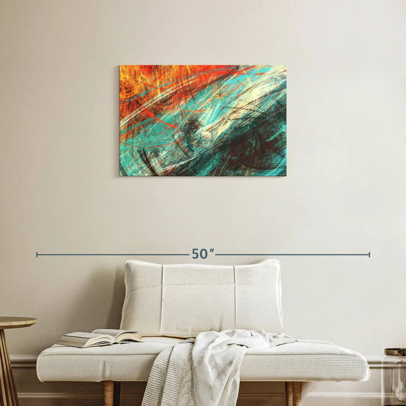 Avery Elemental Clash Abstract, 20" H x 30" W
