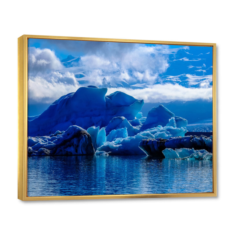 Impression sur toile Icy Alaskan Wilderness III, H 34 po x l 44 po x P 1,5 po, Toile dorée