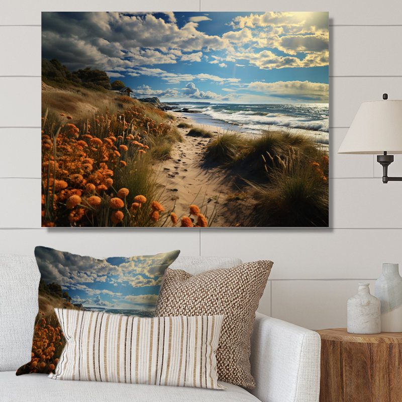 Superbe paysage côtier III sur toile, H 30 po x l 40 po x P 1,5 po, Toile tendue