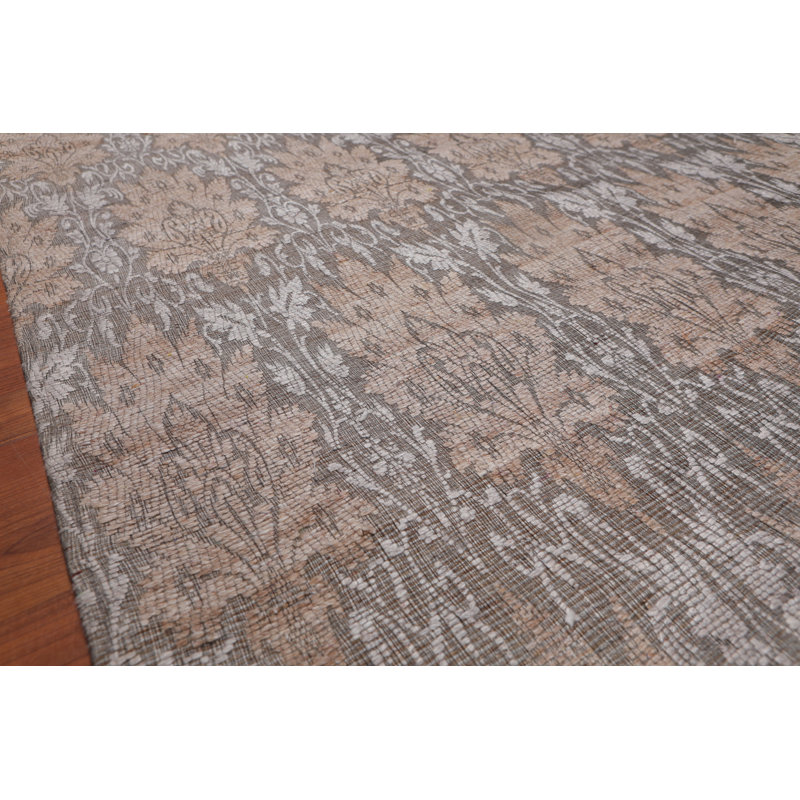 Tapis gris crocheté à la main Tillotson