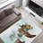 Exquisite Floral Design Non-Woven Soft Type Printed Rug Ideal for Home Decoration and Comfort-126124473