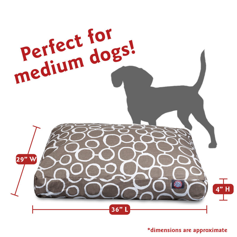 Coussin Fusion Orthopedic, Moka, Moyen (l 29 po x P 36 po x H 5 po) ;