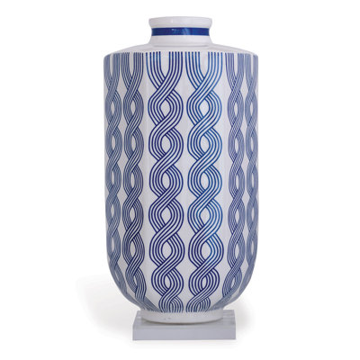 Evelyn Blue/White Table Vase