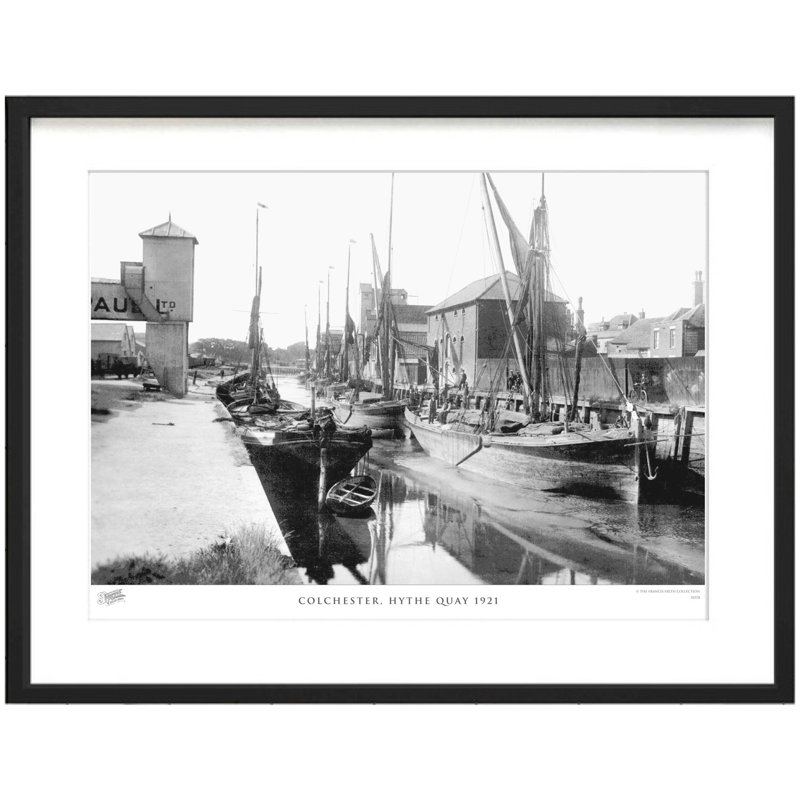 Colchester, Hythe Quay 1921 by Francis Frith - Single Picture Frame Print, 60cm H x 80cm W x 2.3cm D