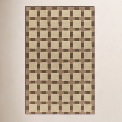 Hand-Tufted Geometric Rug
