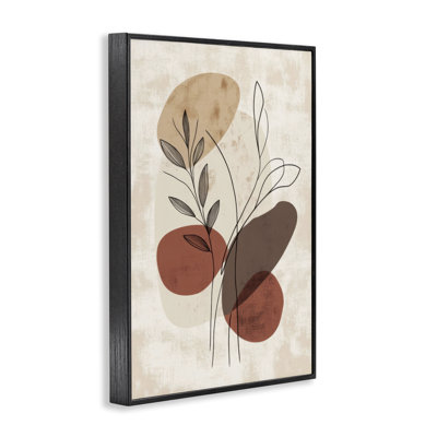 Sprig Outline Neutrals, estampe numérique par LSR Design Studio