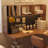 Nut-brown L-Shaped Solid Wood writing desk-118342506-118342509