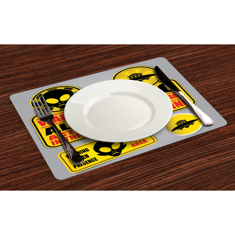 Polyester Abstract Rectangle Placemat