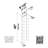 Indurial 9-Bottle Magnum & Champagne Wall-Mounted Wine Rack in Matte Black – 45" Tall-53441740-53441739
