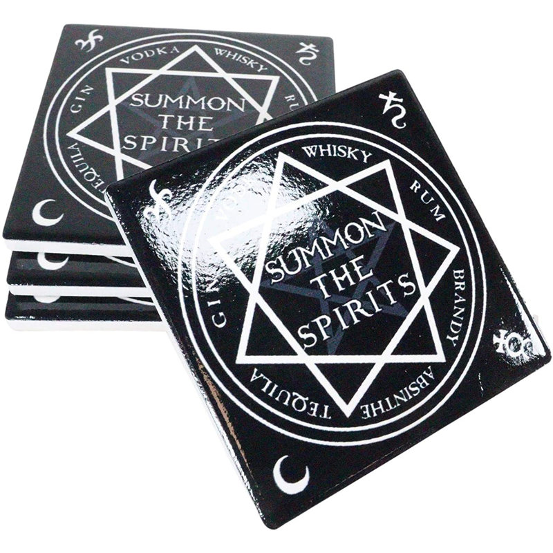 Summon The Spirits Magic Occult Coaster