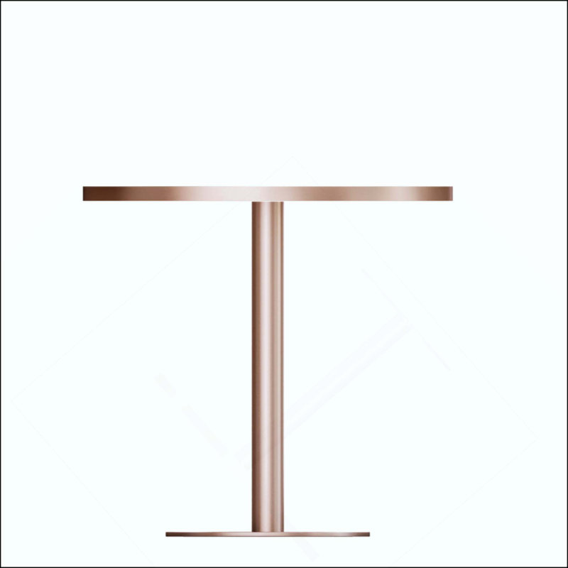 Table de salle à manger Modern, Rose / Or rose
