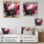 «Black Gold Marble Splash V», art abstrait sur toile marbrée-661185431-661185416