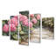 Hortensias dans l'allée de jardin monochrome I - Art mural hortensia - Art mural traditionnel-497179235-497179261