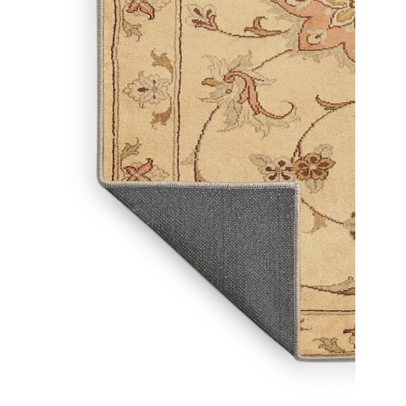 Tapis traditionnel beige / rouge clair Hadeya, Rectangle 2 pi x 5 pi