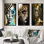 «Shapes Of A Woman's Being», 3 pièces sur toile-1042127762-1042127773