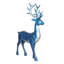 Statues de cerf debout [bleu]