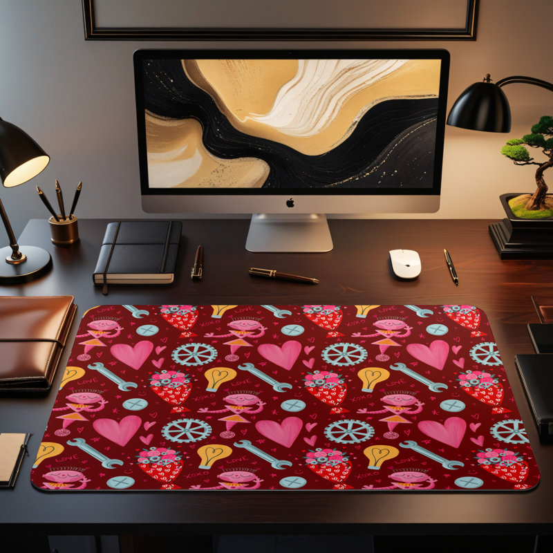 Polyester Desk Pad, 31.5x15.5