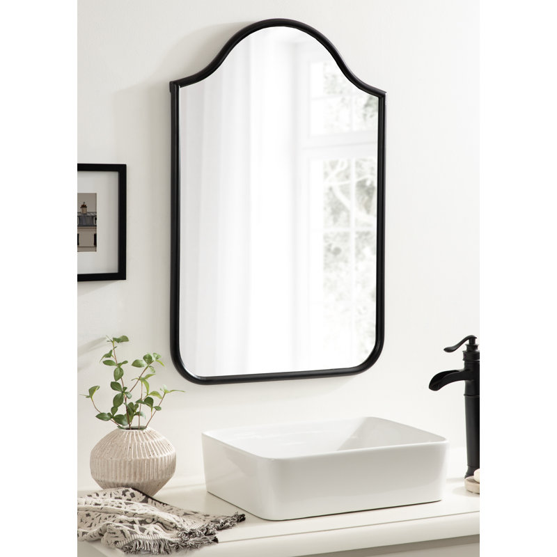 Miroir de salle de bain Daxon, Noir, H 36 po x l 24 po