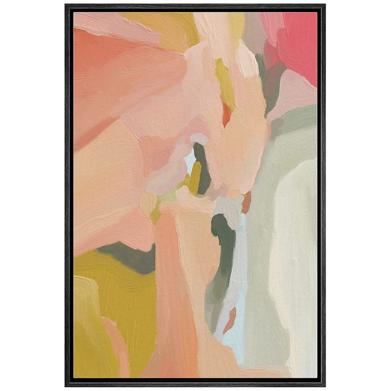 " Relax/Zen Colorful Nordic ", Black Framed, 36" H x 24" W x 1.5" D