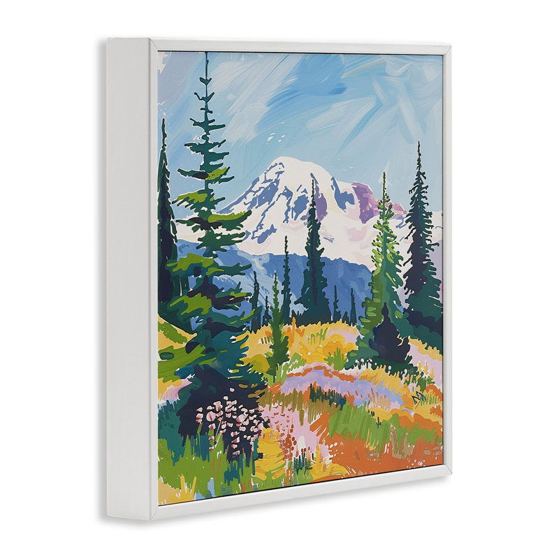 Giclée de paysage paisible de la vallée de la montagne, design par Walker Noble, H 12 po x l 12 po