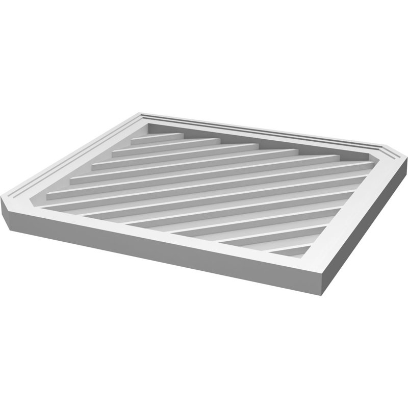 Ventilé vertical à pignon vertical 13/12 po, H 1,5 po x l 32 po x L 38 po