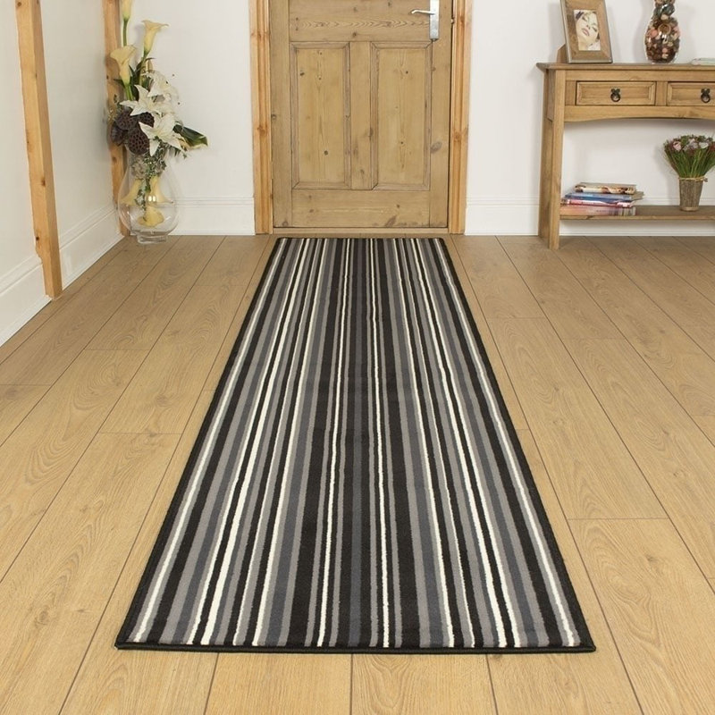 Runner Striped Area Rug, Rectangle 100 x 180 cm